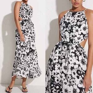 NWT Faithfull The Brand La Piedra Cutout Maxi Dress Women's White Size: 2